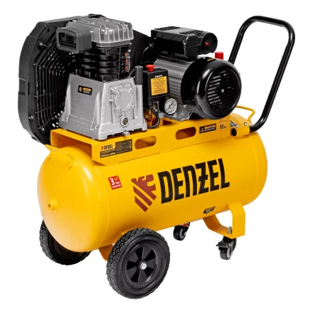 Компрессор воздушный рем. привод Denzel BCI 2100/50, 2,1 кВт, 50 литров, 400 л/мин купить в Надыме