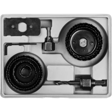 Набор STAYER "MASTER": Коронки по дереву кольцевые, d=22, 41, 54, 57, 60, 64, 67мм, 7шт 29600-H7 купить в Надыме