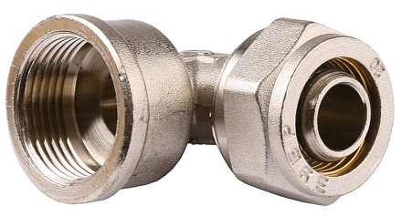 Уголок ЗУБР с внутренней резьбой, цанга-гайка, 1/2&quot;х16х2,0 мм, никель 51410-16-1/2 купить в Надыме
