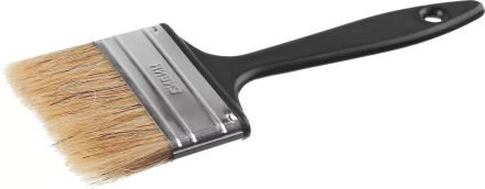 Кисть плоская СИБИН, пластиковая ручка, светлая щетина, 75мм 01008-075 купить в Надыме