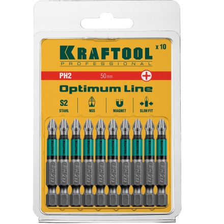 Биты KRAFTOOL OPTIMUM PH 26122-2-50-10 купить в Надыме