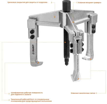 Съемники раздвижные 3-захватные серия ПРОФЕССИОНАЛ купить в Надыме