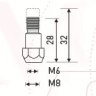 Держатель наконечника M6 28mm (36KD) MD0063-00 Ref Aurora купить в Надыме