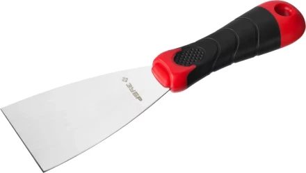 Шпатель ЗУБР "МАСТЕР", профилированное нержавеющее полотно, 2к ручка, 60мм 10072-06 купить в Надыме