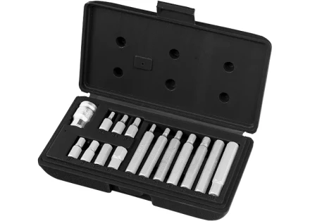 Набор бит HEX, хвостовик-шестигранник 1/2'', CrV,10 мм, 15 предм  STELS 11313 купить в Надыме