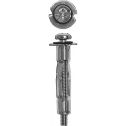 Анкер ЗУБР для пустотелых конструкций оцинкованный, с винтом PH2&SL, М5х52х21мм, ТФ2, 90шт 4-302472-05-052