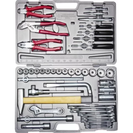 Набор слесарно-монтажного инструмента НИЗ "АВТОМОБИЛИСТ-1", сталь 40Х, 1/2", в пластиковом кейсе, 42 предмета 27625-H42 купить в Надыме