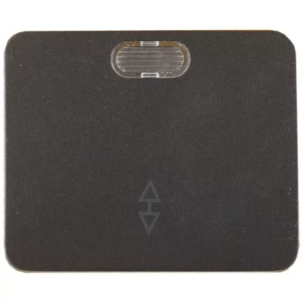 Выключатель СВЕТОЗАР "ГАММА" проходной, с подсветкой, одноклавишный, без вставки и рамки, цвет темно-серый металлик, 10A SV-54138-DM купить в Надыме