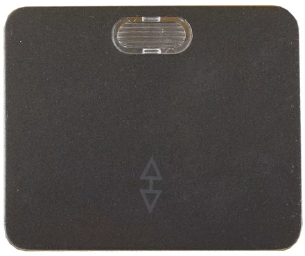 Выключатель СВЕТОЗАР "ГАММА" проходной, с подсветкой, одноклавишный, без вставки и рамки, цвет темно-серый металлик, 10A SV-54138-DM купить в Надыме