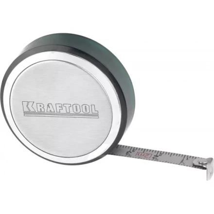 Рулетка KRAFTOOL, SuperKompakt, корпус из нержавеющей стали, 2мх8мм 34147-02 купить в Надыме