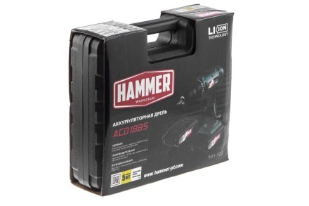 Дрель аккумуляторная HAMMER ACD18BS купить в Надыме