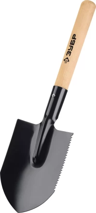 ЗУБР МАСТЕР, 210х154х550мм, полотно 1.5мм, закалено, дерев. черенок высш. сорт, туристическая лопата (39571) купить в Надыме