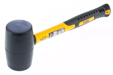 Киянка резиновая, 24 oz, черная резина, фибергласовая рукоятка// Denzel 7711193 купить в Надыме