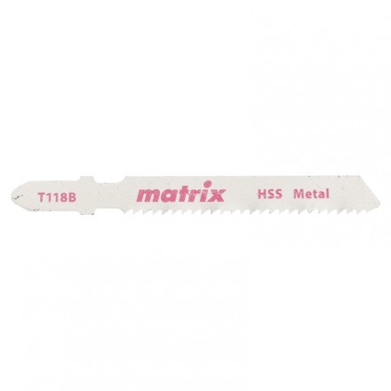 Полотна для электролобзика по металлу 3 штук T118B 50x2мм HSS MATRIX 78229 купить в Надыме