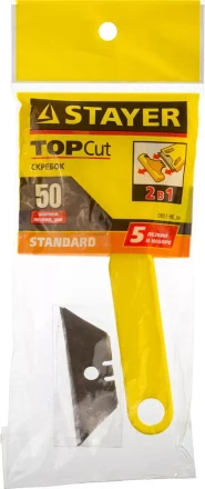 Набор STAYER "STANDARD": Скребок пластмассовый с 5 лезвиями, 50мм 0851-H6_z01 купить в Надыме