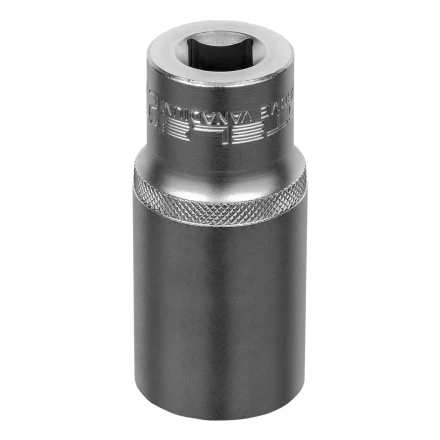 Головка торцевая удлиненная, 27 мм, шестигранная, CrV, под квадрат 1/2 Stels 13884 купить в Надыме