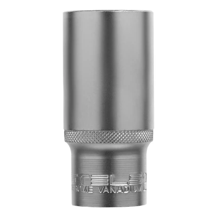 Головка торцевая удлиненная, 27 мм, шестигранная, CrV, под квадрат 1/2 Stels 13884 купить в Надыме