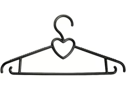 Вешалка пластиковая для верхней одежды 41 см цветная сердечко ELFE 92932
