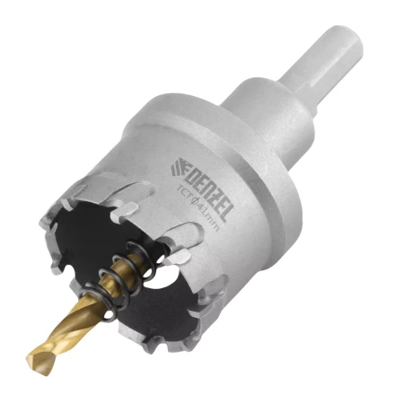 Коронка по металлу твердосплавная, 41 мм Denzel 724013 купить в Надыме