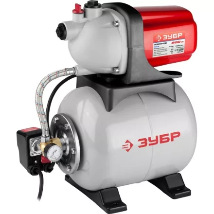 Станция насосная ЗУБР, пропускная способность 55л/мин, 800Вт ЗНАС-800 купить в Надыме