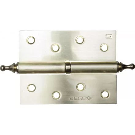 Петля дверная разъемная ЗУБР "ЭКСПЕРТ", 1 подшипник, цвет мат. латунь (SB), правая, с крепежом, 100х75х2,5мм,2шт 37605-100-3R купить в Надыме