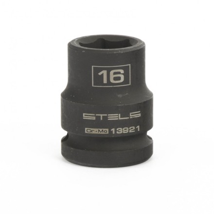 Головка ударная шестигранная 16 мм 1/2&quot; CrMo  Stels 13921 купить в Надыме