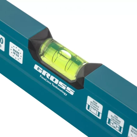 Уровень алюминиевый 600 мм фрезеровка 3 глазка Prazision Gross 34440 купить в Надыме