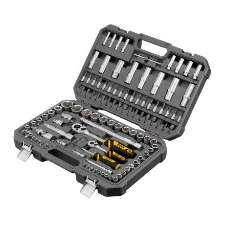 Набор инструментов Denzel 15814, 1/2&quot;, 1/4&quot;, CrV, S2, пластиковый кейс, 109 предметов купить в Надыме