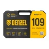 Набор инструментов Denzel 15814, 1/2", 1/4", CrV, S2, пластиковый кейс, 109 предметов купить в Надыме