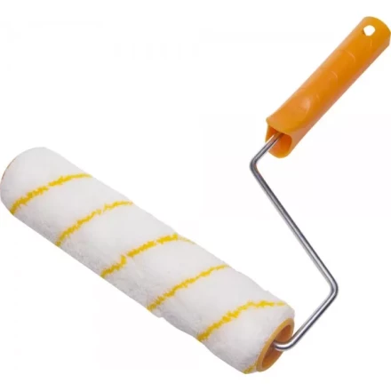 Валик GIRPAINT ПОЛИАКРИЛ малярный в сборе, ворс 12мм, бюгель 6мм, 40х240мм, STAYER Master 0315-24 купить в Надыме