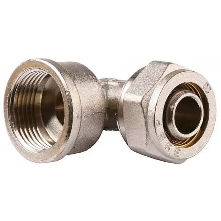 Уголок ЗУБР с внутренней резьбой, цанга-гайка, 1/2"х20х2,0 мм, никель 51410-20-1/2 купить в Надыме