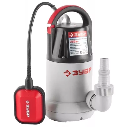 Насос ЗУБР погружной, дренажный, для чистой воды, напор 8,5 л, 250 л/мин, 750Вт ЗНПЧ-750 купить в Надыме