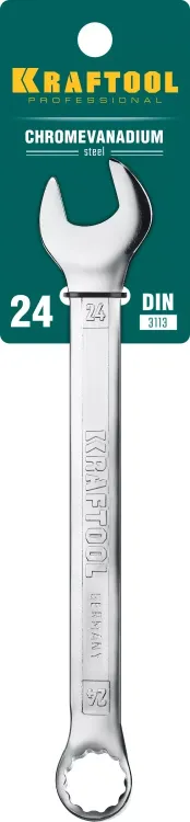 Ключи комбинированные KRAFTOOL, Cr-V, DIN 3113 27079-24 купить в Надыме