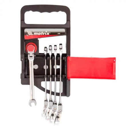 Набор ключей комбинированных Matrix трещоточных шарнирных 5 шт 14794 купить в Надыме