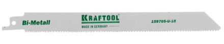 Полотно KRAFTOOL &quot;INDUSTRIE QUALITAT&quot;, S1122VF, для эл/ножовки, Bi-Metall, по металлу, дереву, шаг 1,8-2,5мм, 180мм 159705-U-18 купить в Надыме