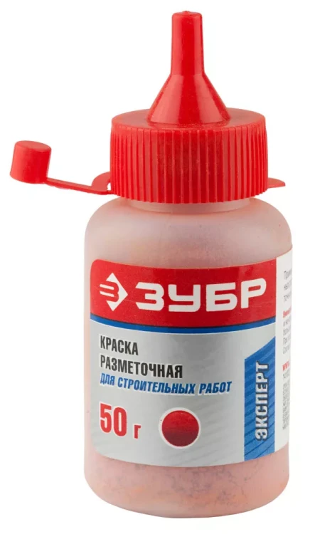 Краска ЗУБР разметочная для строительных работ, красная, 50г 4-06405-2_z01 купить в Надыме