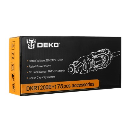 Гравер электрический DEKO DKRT200E DEKO 175 tools, 063-1416 купить в Надыме