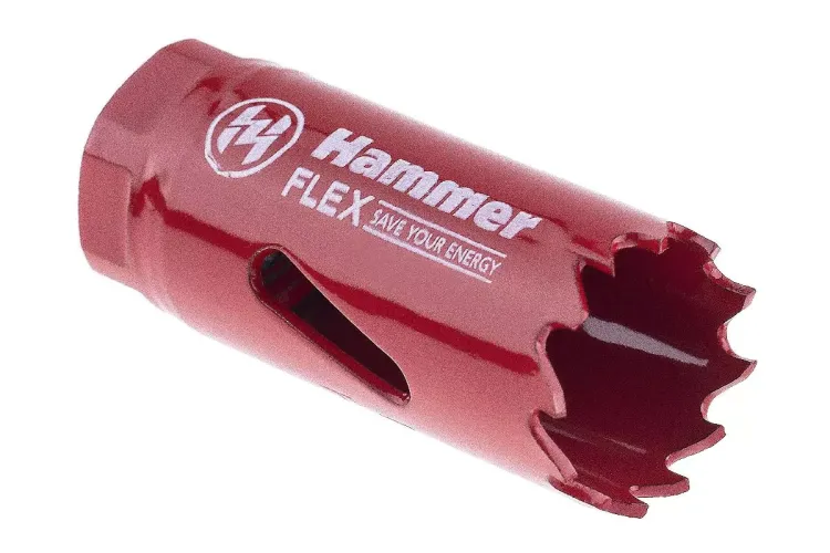 Коронка биметаллическая HAMMER Ф22х38мм 5/8" BiMETALL (224-003) купить в Надыме