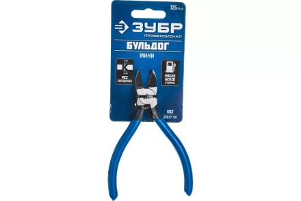 Бокорезы ЗУБР "БУЛЬДОГ" для пластика и меди, хромоникелевая сталь, обливные рукоятки, особочистый рез заподлицо, 125мм 22175-8-15 купить в Надыме