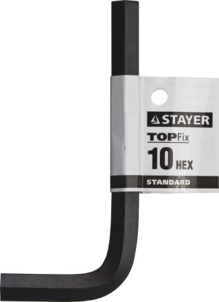 Ключ имбусовый STAYER &quot;STANDARD&quot;, сталь, черный, 10мм 27405-10 купить в Надыме