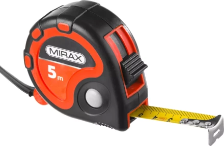 Рулетка MIRAX, 3 стопора, двухкомпонентный пластиковый корпус, 5мх19мм 34013-05-19 купить в Надыме