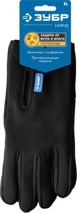 ЗУБР НОРД, XL (10), утеплённые, противоскользящие, сенсорные, ветро- и влагозащищенные перчатки, Профессионал (11460-XL) купить в Надыме
