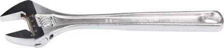Ключ ЗУБР "ЭКСПЕРТ" разводной,Cr-V,хромир покрытие,эргоном рукоятка,увелич зев,угол наклона губок 15град,300мм/12",38мм 27260-30 купить в Надыме