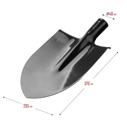 ЗУБР Мастер, 370 х 205 мм, полотно 1.6 мм, закалено, без черенка, тип ЛКО, штыковая лопата (39412) купить в Надыме