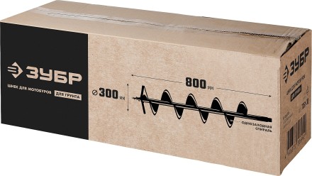 ЗУБР d 300 мм, грунт, шнек для мотобуров (7051-30) купить в Надыме