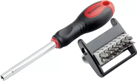 Отвёртка с набором бит,CrV,14шт MATRIX 11337 купить в Надыме