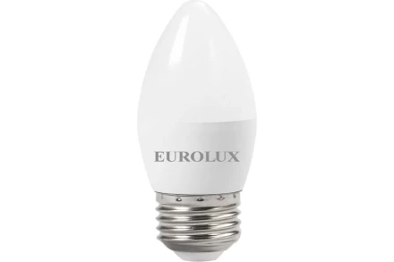 Лампа светодиодная EUROLUX LL-E-C37-6W-230-2,7K-E27 76/2/9 купить в Надыме