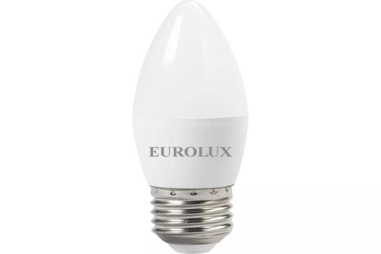 Лампа светодиодная EUROLUX LL-E-C37-6W-230-2,7K-E27 76/2/9 купить в Надыме