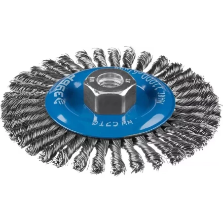 ЗУБР "ПРОФЕССИОНАЛ". Щетка дисковая для УШМ, плетеные пучки стальной проволоки 0,5мм, 125ммхМ14 35192-125_z02 купить в Надыме