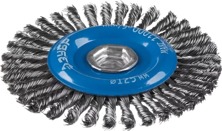 ЗУБР "ПРОФЕССИОНАЛ". Щетка дисковая для УШМ, плетеные пучки стальной проволоки 0,5мм, 125ммхМ14 35192-125_z02 купить в Надыме